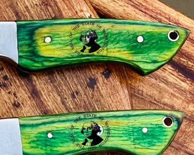 The Dahlia | 5-Piece Chef Knife Set + Leather Roll All Variations - Troy Blades