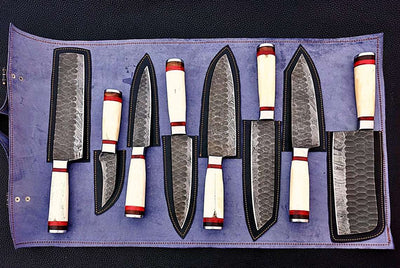 Beautiful Custom Handmade Damascus BBQ/kitchen knives 69 - Troy Blades