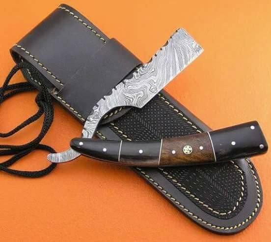 Handmade Damascus Straight Razor - Troy Blades