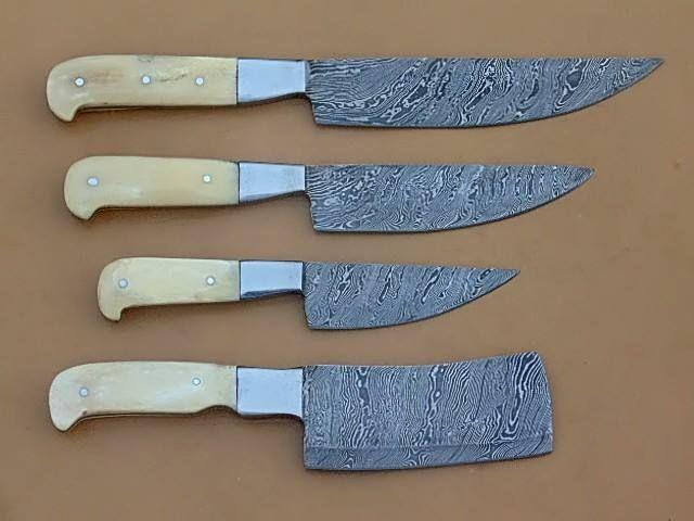 Handmade Damascus knives set - Troy Blades
