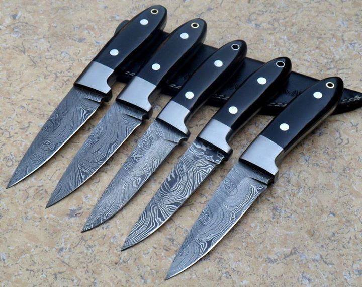 Handmade Damascus Steak knives - Troy Blades