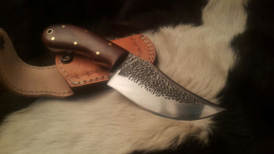 Handmade Damascus steel kitchen knives set with Steak knives - Troy Blades