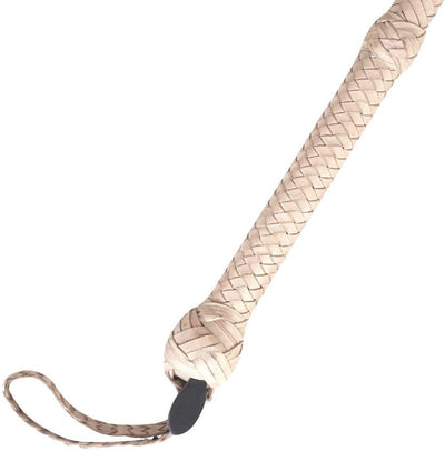 Real & Genuine Kangaroo Hide Leather Bull Whip 8'-16' 12 Plaits Equestrian Bullwhip Leather Belly & Leather Bolster Inside - Troy Blades