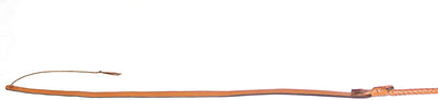 Real & Genuine Kangaroo Hide Leather Bull Whip 8'-16' 12 Plaits Tan Brown Bullwhip Hand Crafted Heavy Duty - Troy Blades
