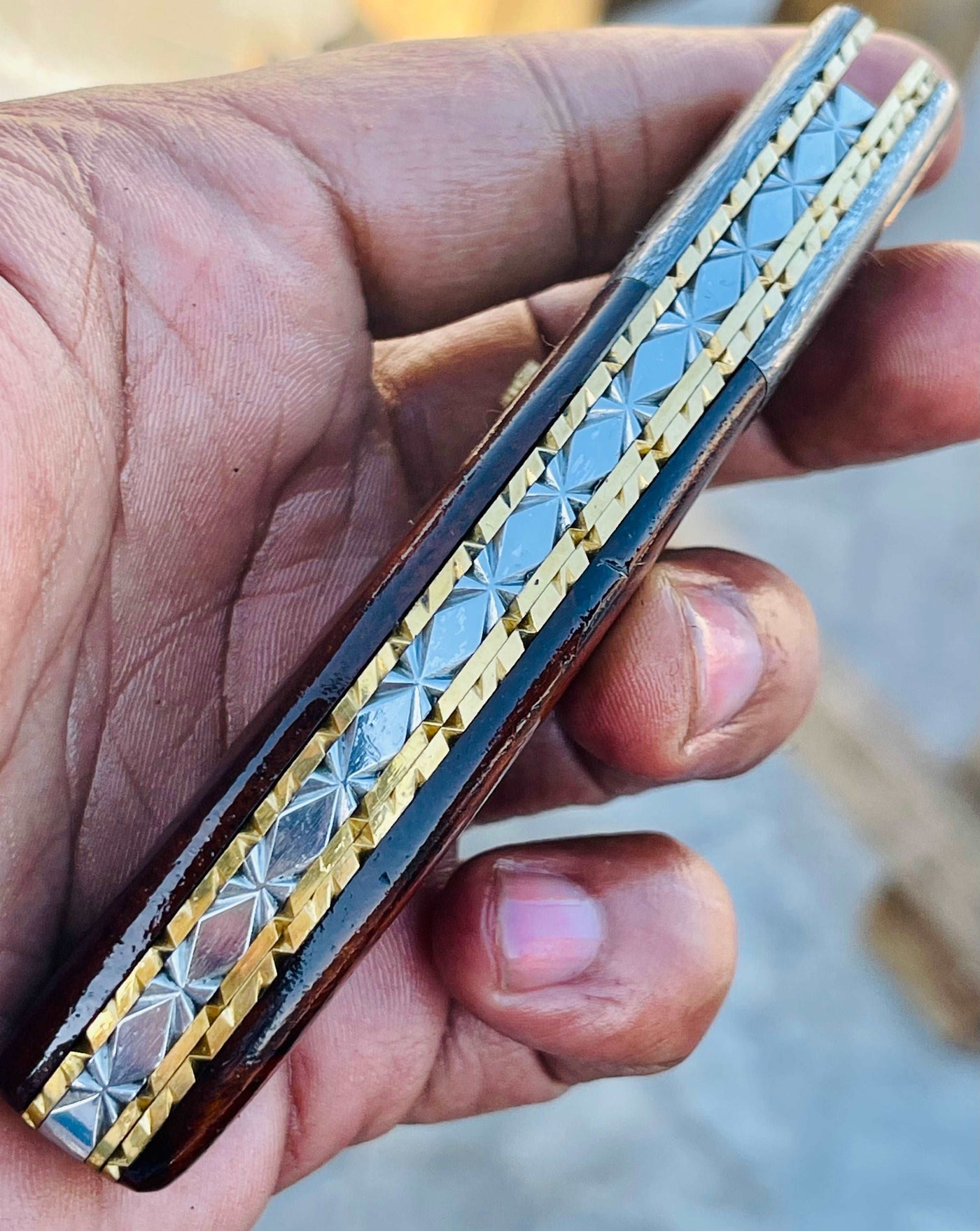 Christmas Gift Beautiful Custom Handmade Damascus Folding knife 28 - Troy Blades