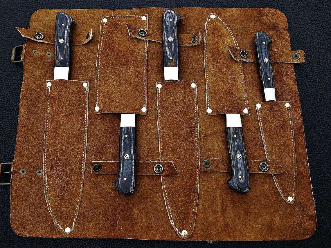 COWBOYS Beautiful Custom Handmade Damascus BBQ/kitchen knives - Troy Blades