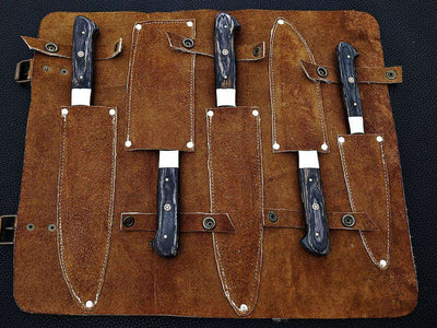 COWBOYS Beautiful Custom Handmade Damascus BBQ/kitchen knives - Troy Blades