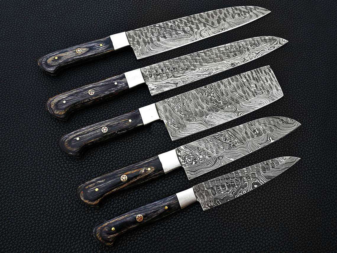 COWBOYS Beautiful Custom Handmade Damascus BBQ/kitchen knives - Troy Blades