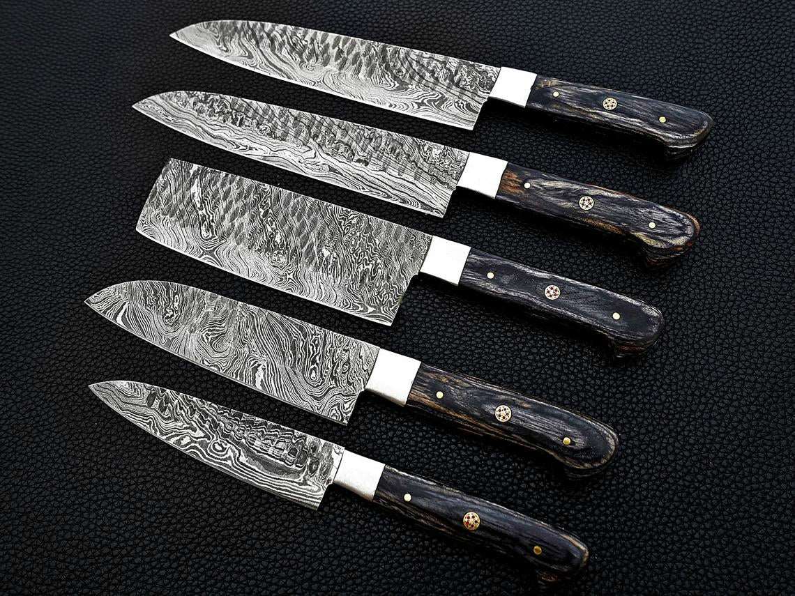 COWBOYS Beautiful Custom Handmade Damascus BBQ/kitchen knives - Troy Blades