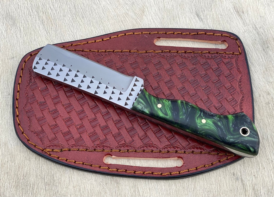 Custom Handmade Rasp steel Cowboy knife - Troy Blades