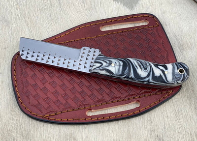 Custom Handmade Rasp steel Cowboy knife - Troy Blades