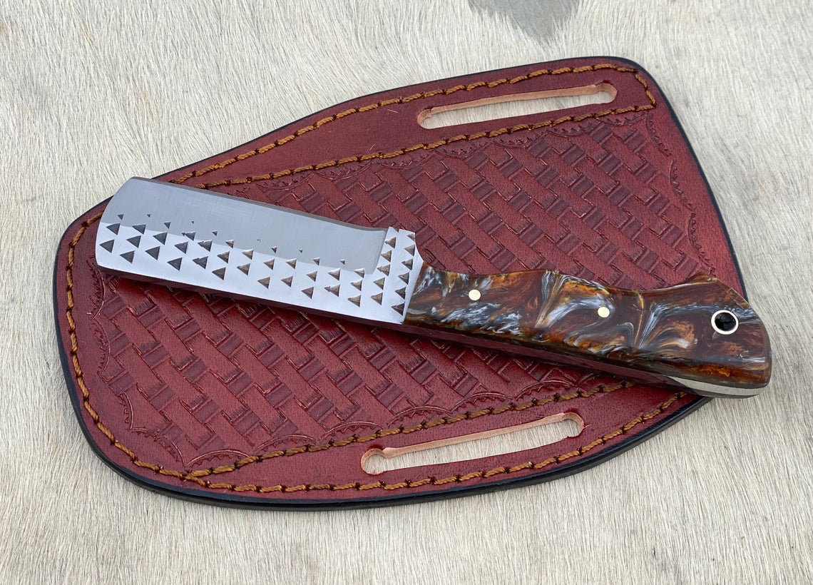 Custom Handmade Rasp steel Cowboy knife - Troy Blades