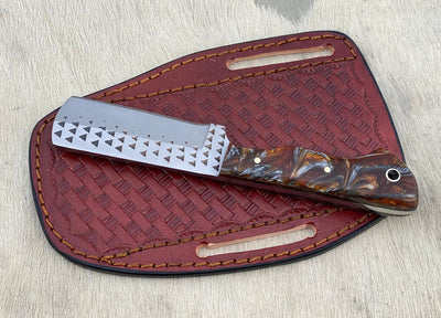 Custom Handmade Rasp steel Cowboy knife - Troy Blades