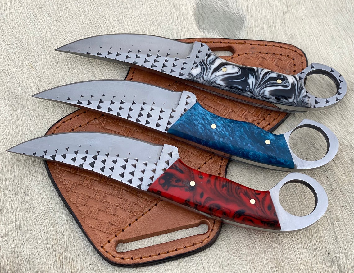 Deal Custom Handmade Rasp steel Cowboy knife - Troy Blades