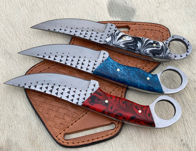 Deal Custom Handmade Rasp steel Cowboy knife - Troy Blades