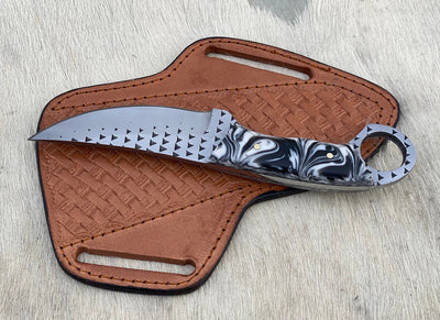 Custom Handmade Rasp steel Cowboy knife - Troy Blades