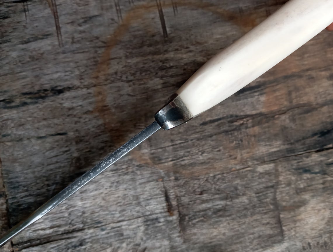 gaucho forged custom knife classic rangers bowie  frontier civil war cowboy carbon steel handmade rustic hunter edc rangers - Troy Blades