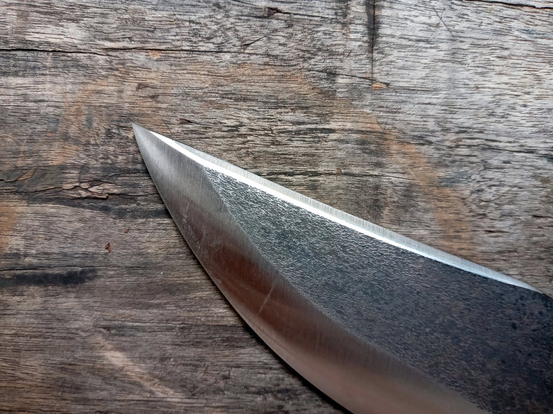 gaucho forged custom knife classic rangers bowie  frontier civil war cowboy carbon steel handmade rustic hunter edc rangers - Troy Blades