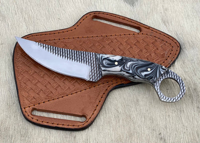 Custom Handmade Rasp steel Cowboy knife - Troy Blades