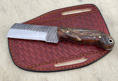 Custom Handmade Rasp steel Cowboy knife - Troy Blades