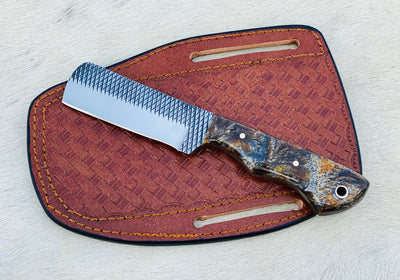 Custom Handmade Rasp steel Cowboy knife - Troy Blades