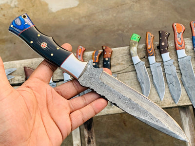 Pick your knife in Variation, Beautiful custom handmade Damascus Hunting knives - Troy Blades