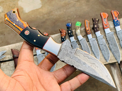 Pick your knife in Variation, Beautiful custom handmade Damascus Hunting knives - Troy Blades