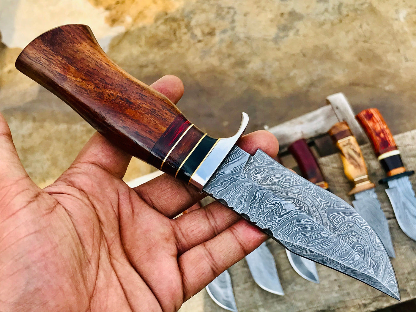 Pick your knife in Variations Custom Handmade Damascus Hunting knives - Troy Blades