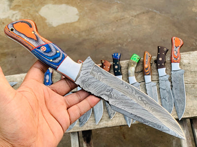 Pick your knife in Variation, Beautiful custom handmade Damascus Hunting knives - Troy Blades