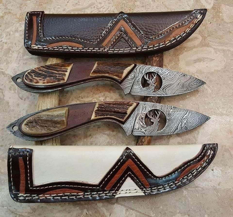WhiteTailCut Handmade Damascus hunting skinning knives - Troy Blades