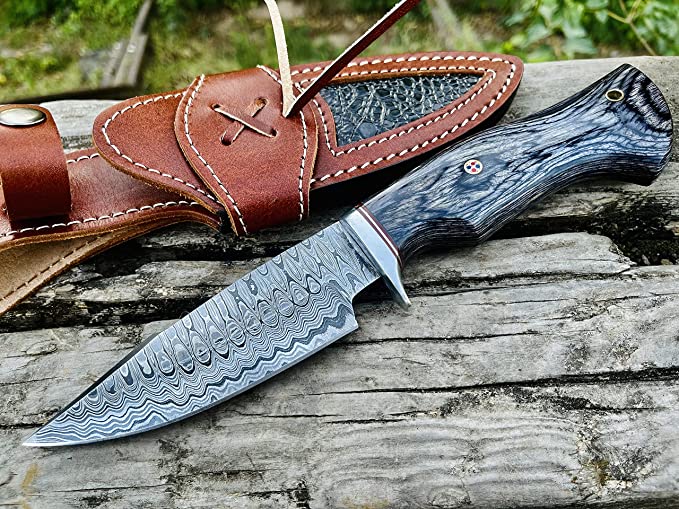 Custom Handmade Damascus Hunting,Skinning snd Bushcrats knife bulk deals - Troy Blades