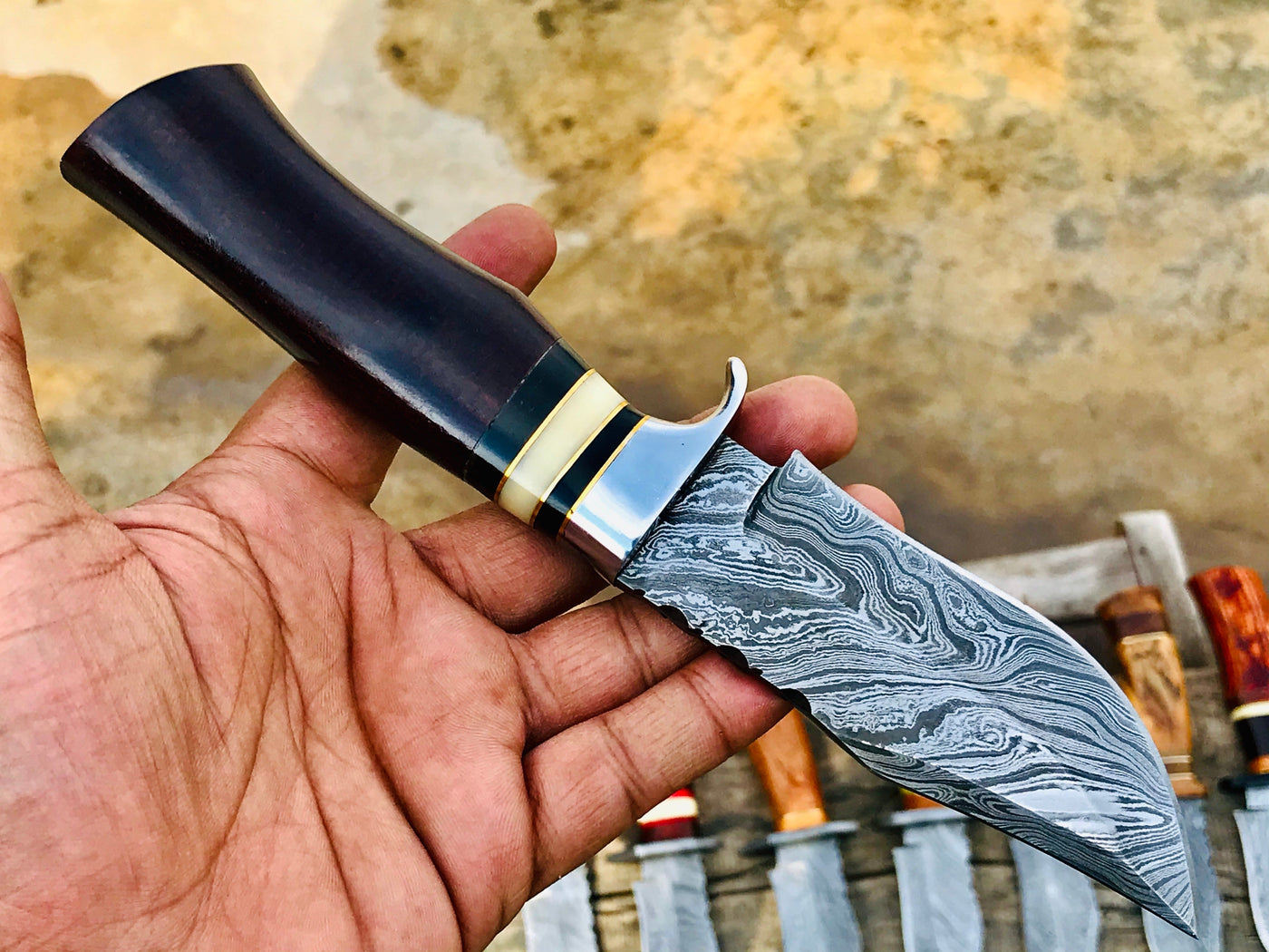 Pick your knife in Variations Custom Handmade Damascus Hunting knives - Troy Blades