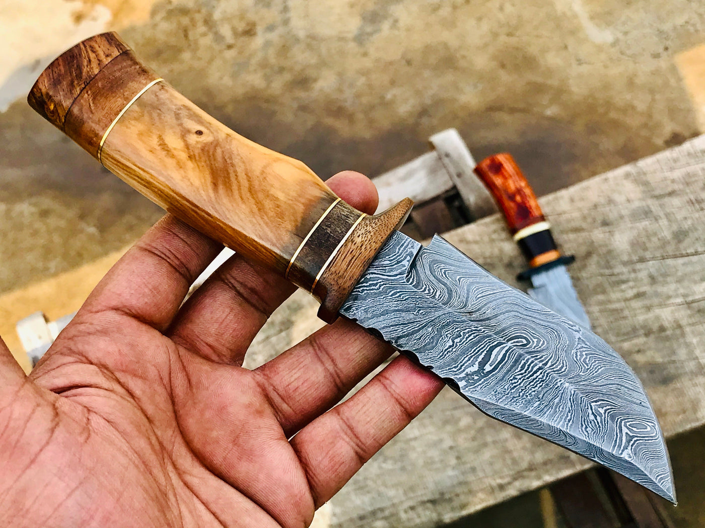 Pick your knife in Variations Custom Handmade Damascus Hunting knives - Troy Blades