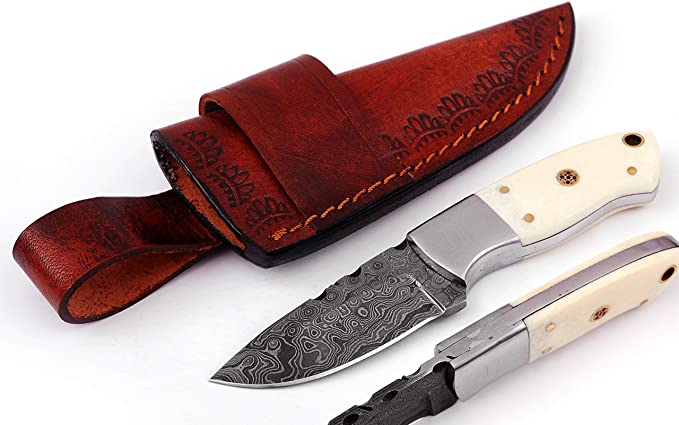 Custom Handmade Damascus Hunting,Skinning snd Bushcrats knife bulk deals - Troy Blades
