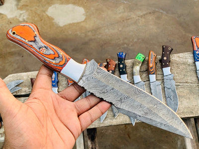Pick your knife in Variation, Beautiful custom handmade Damascus Hunting knives - Troy Blades