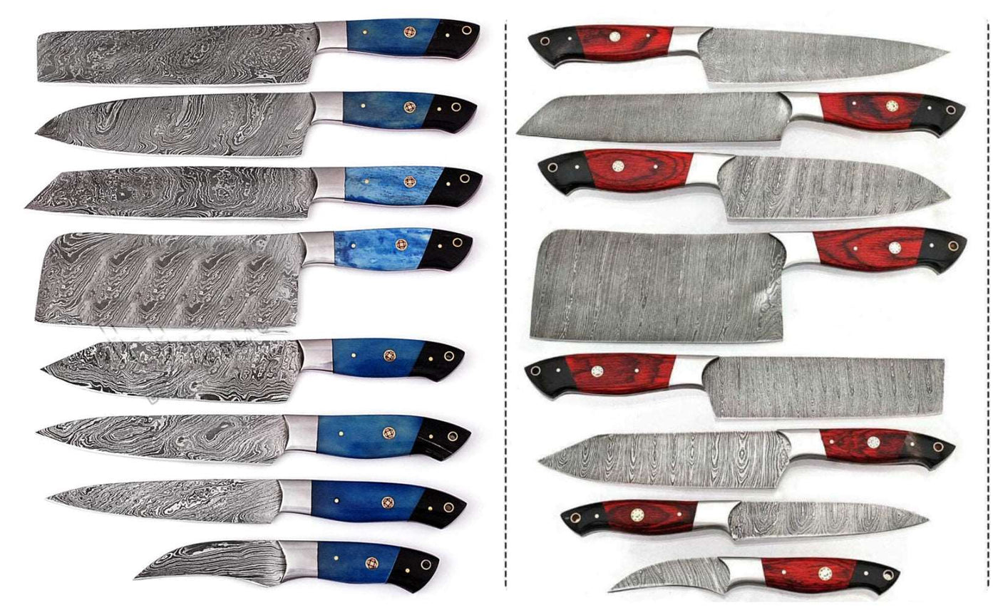 Beautiful Custom Handmade Damascus BBQ/kitchen knives CB - Troy Blades